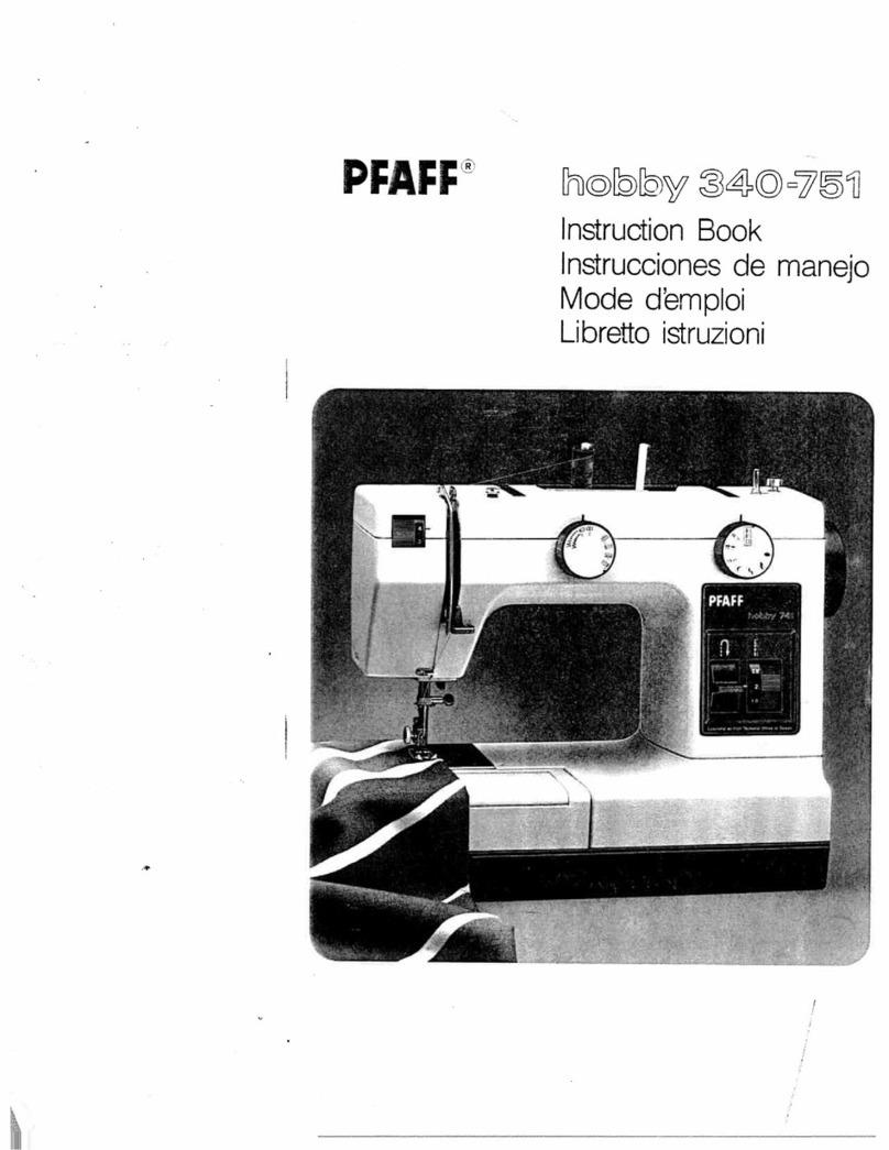 Pfaff hobby 751 User manual