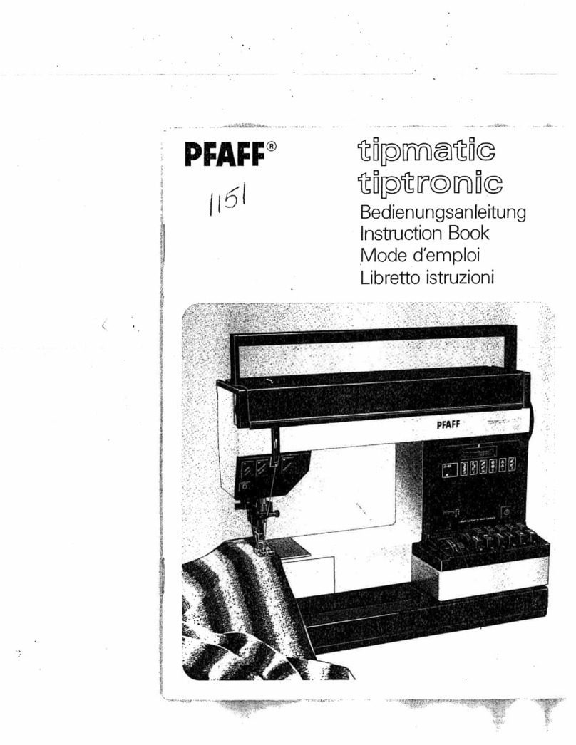Pfaff tipmatic tiptronic 1151 User manual