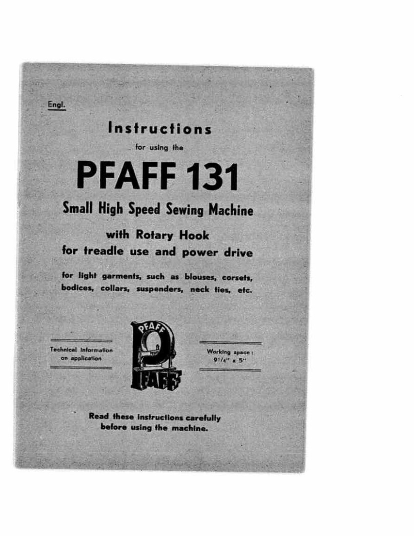 Pfaff 131 User manual