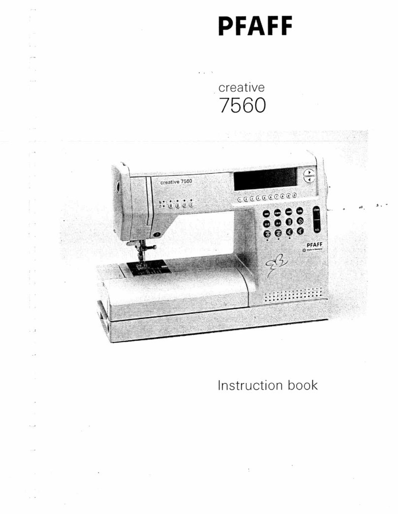 Pfaff creative 7560 User manual