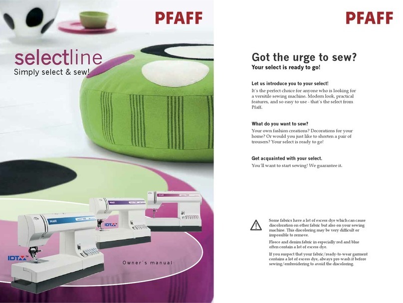 Pfaff selectline User manual