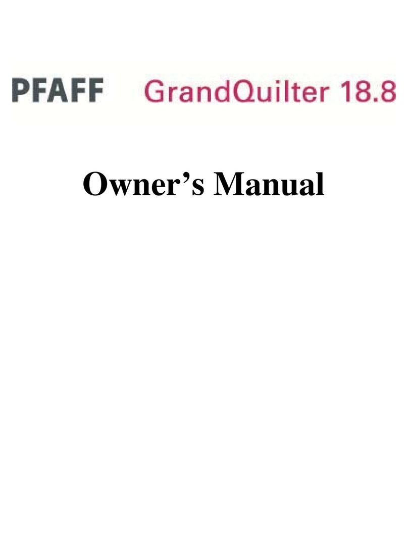 Pfaff GrandQuilter 18.8 User manual Pfaff GrandQuilter 18.8 User manual