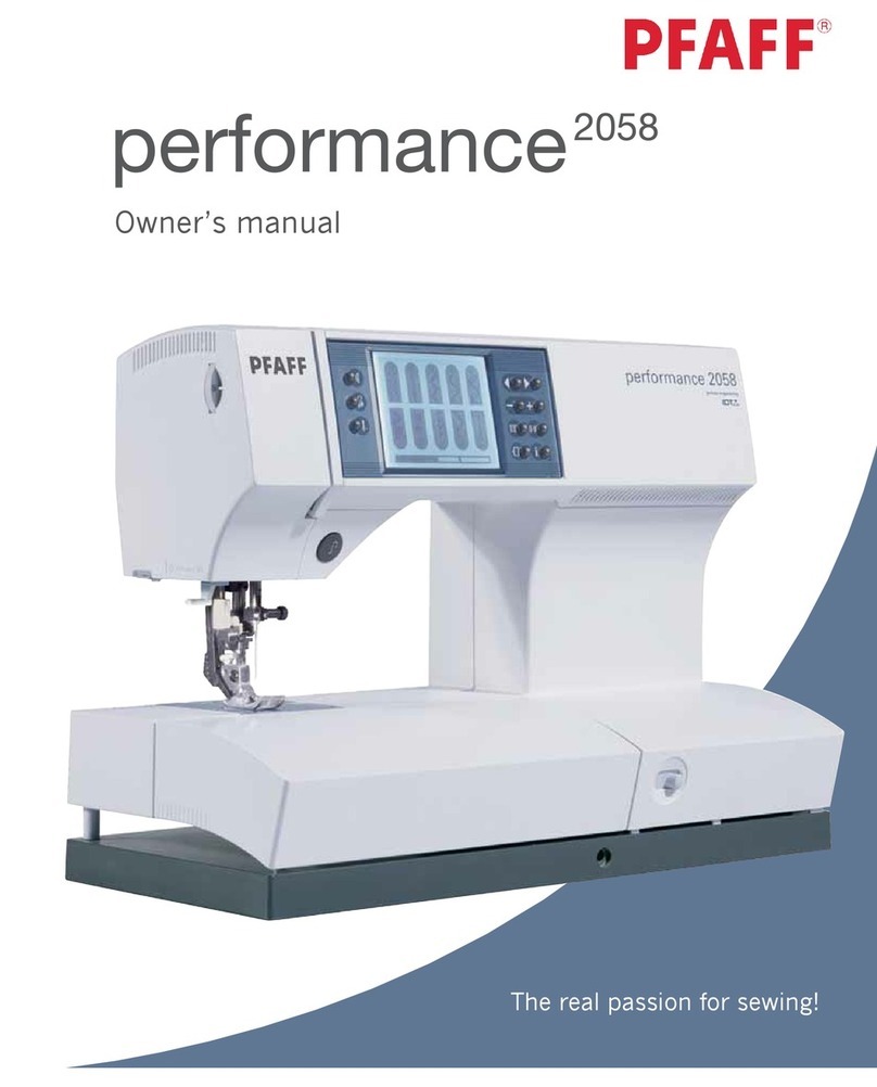 Pfaff perfomance 2058 owner's manual