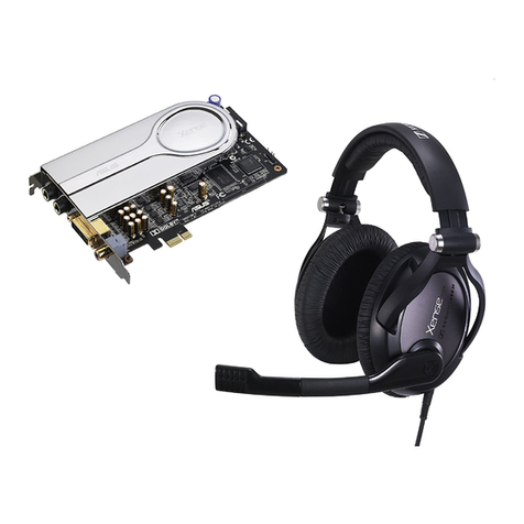 Asus XONAR ESSENCE - Sound Card - 192 kHz User manual