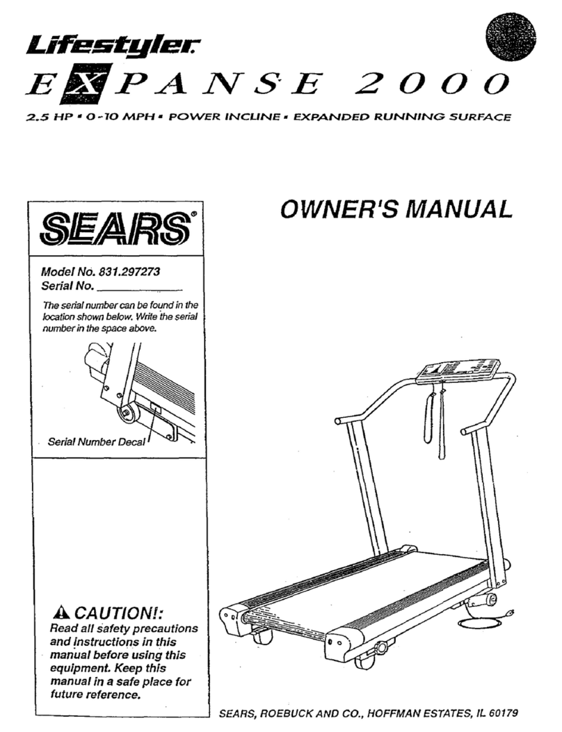 Sears Lifestyler EXPANSE 2000 owner's manual
