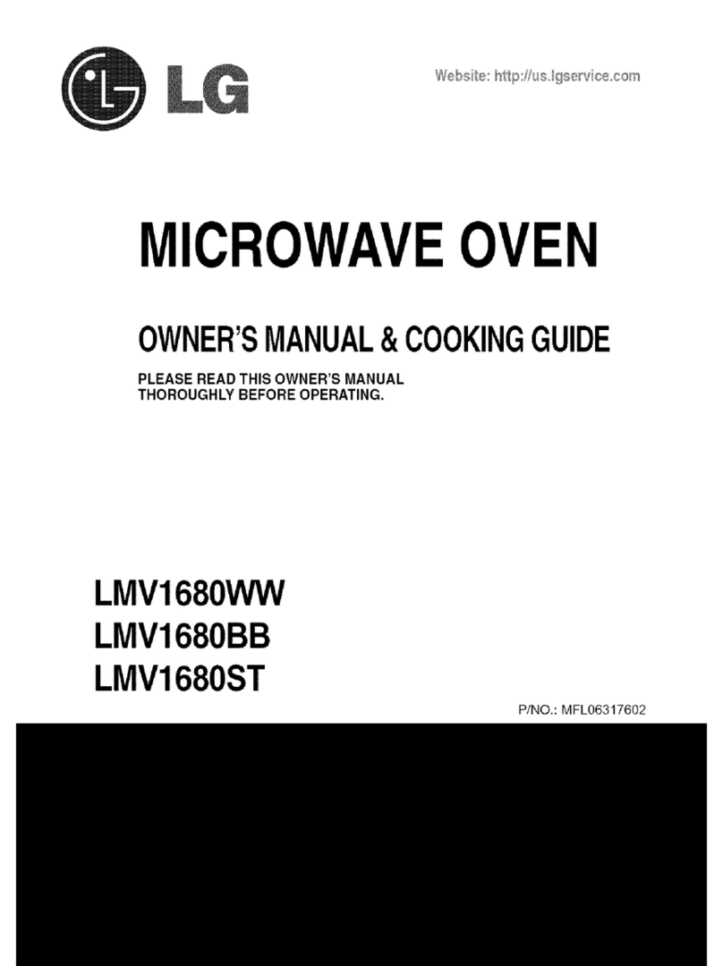 LG LMV1680WW Owner's manual & cooking guide