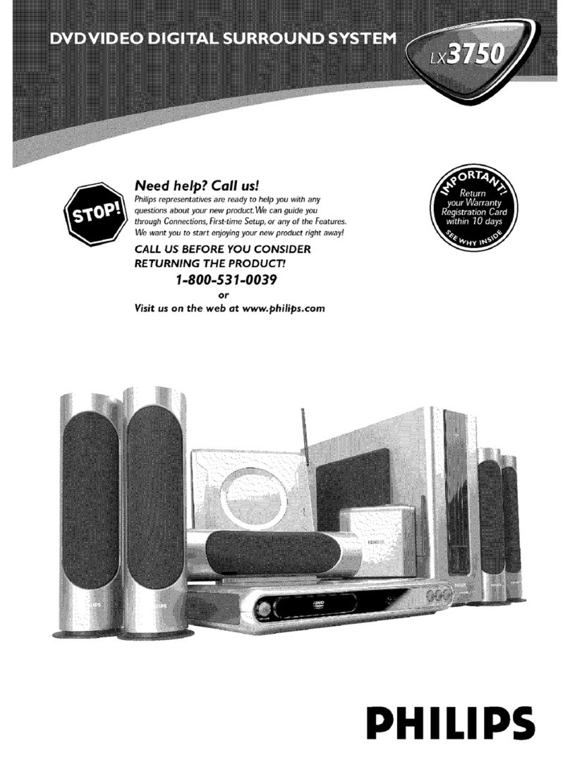 Philips LX3750 User manual