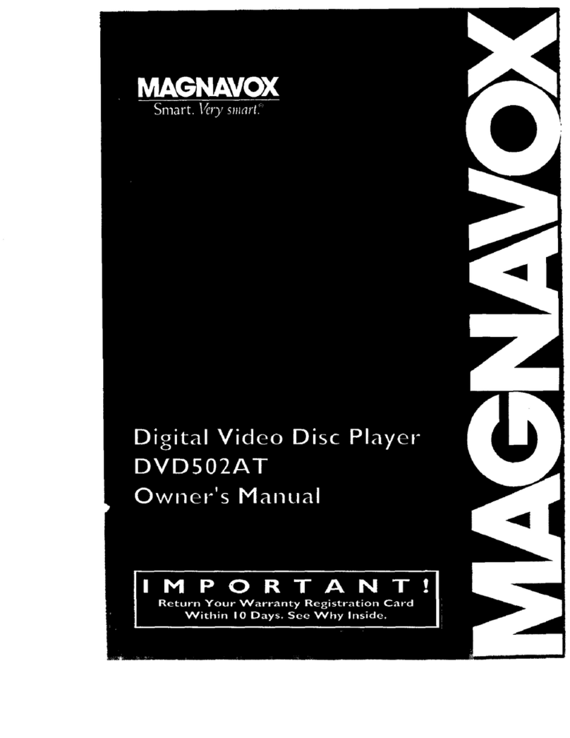 Magnavox DVD502AT User manual