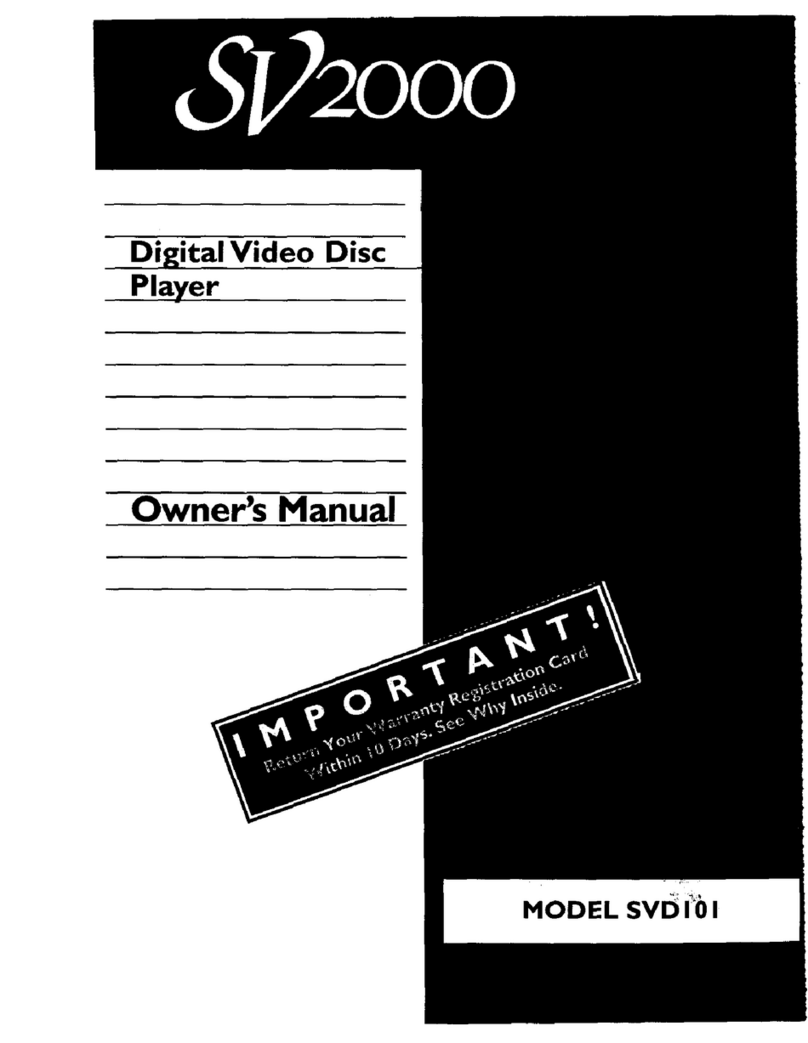 Magnavox SV2000 SVD101 User manual