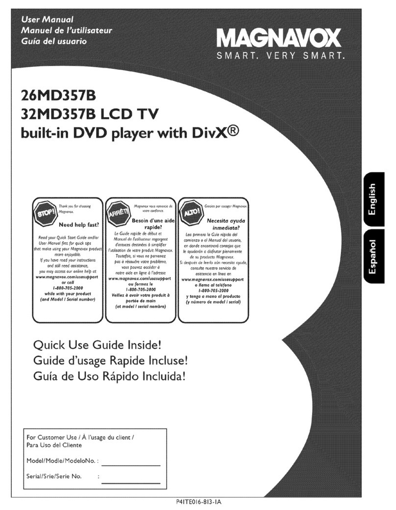 Magnavox 26HD357B User manual. Operating manual