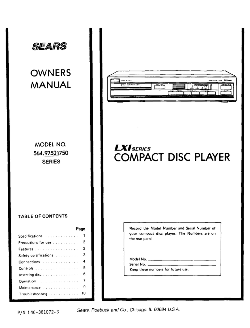 Sears LXI 564.97521750 owner's manual