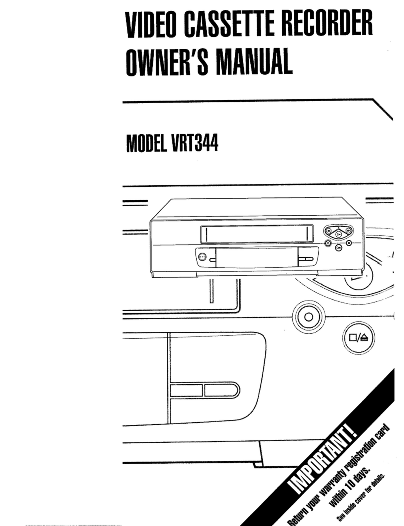 Magnavox VRT344 User manual