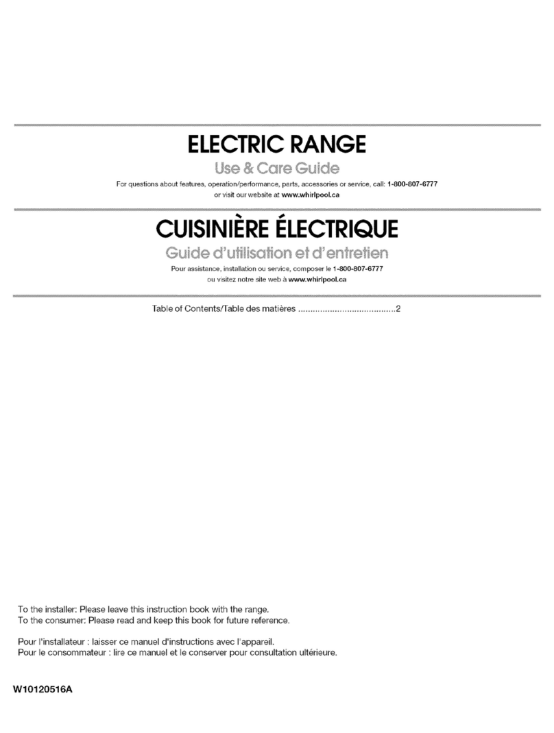 Magic Chef CERS858TCW0 User manual