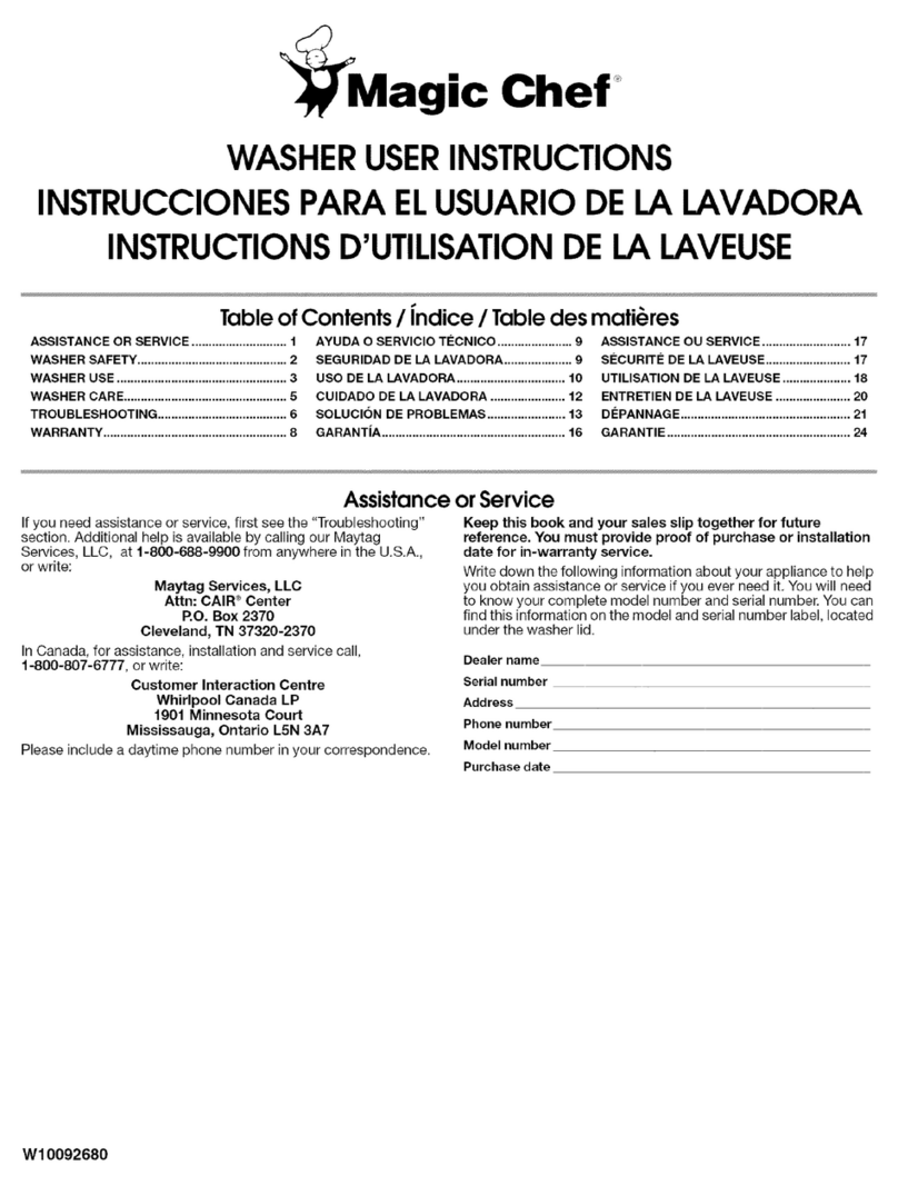 Magic Chef HTW4300TQ0 User manual