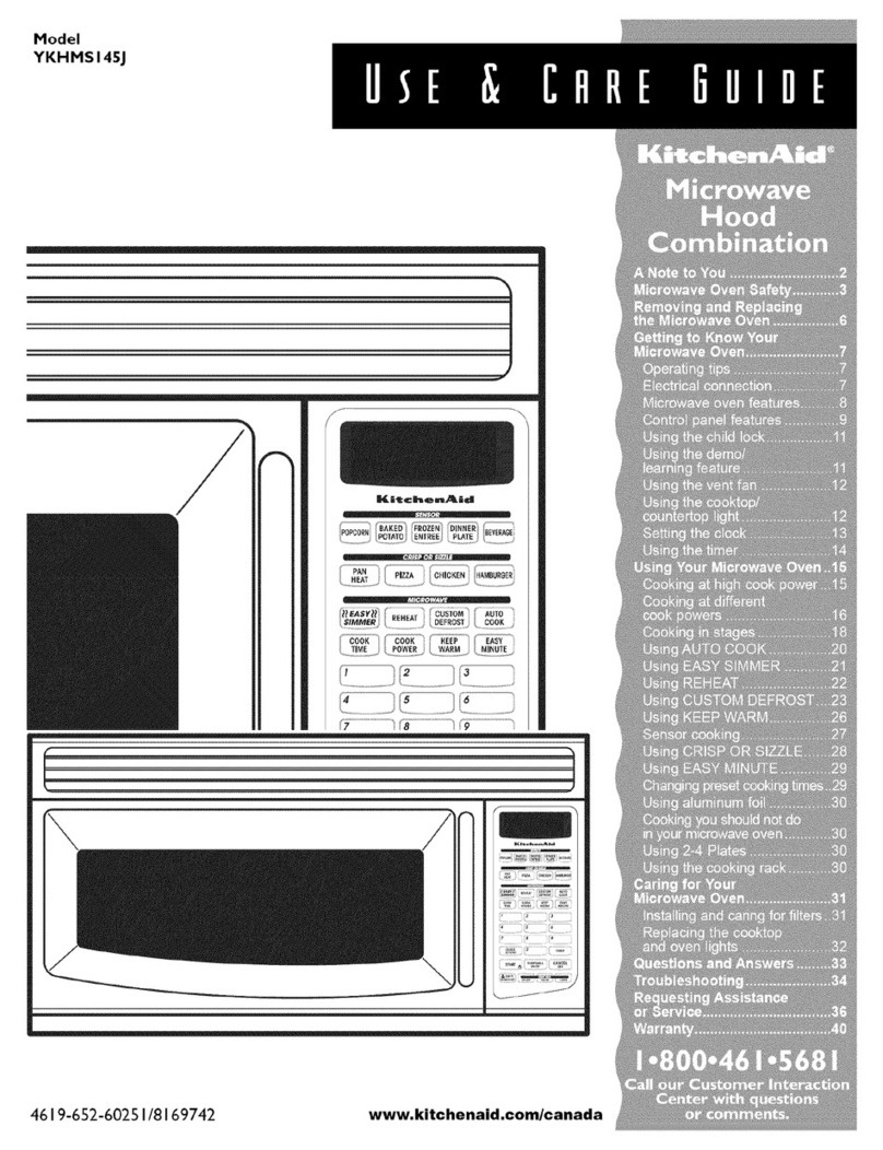 KitchenAid YKHMS145J Use & care guide