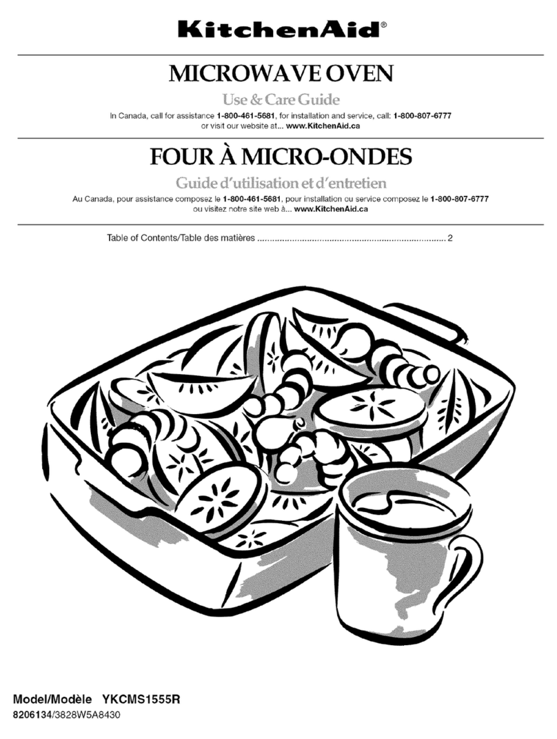KitchenAid YKCMS1555R User manual