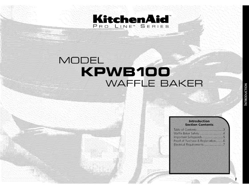 KitchenAid Pro Line KPWB100 User manual