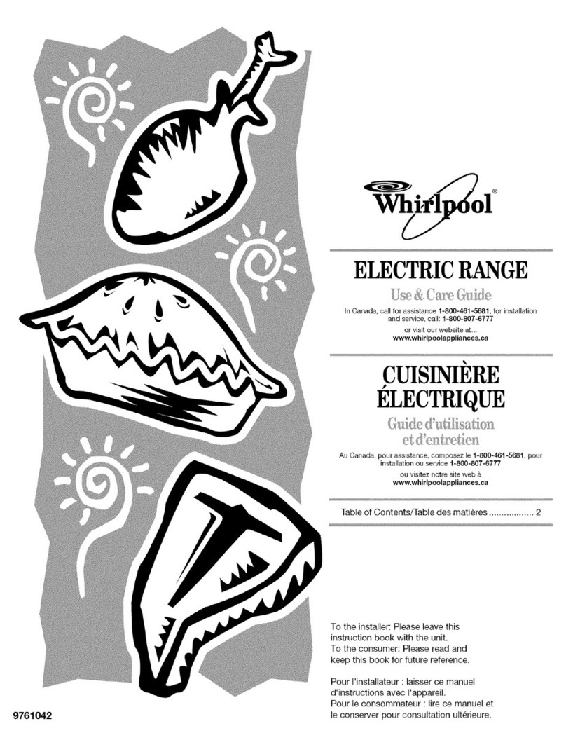 Whirlpool YKERS507HW0 User manual