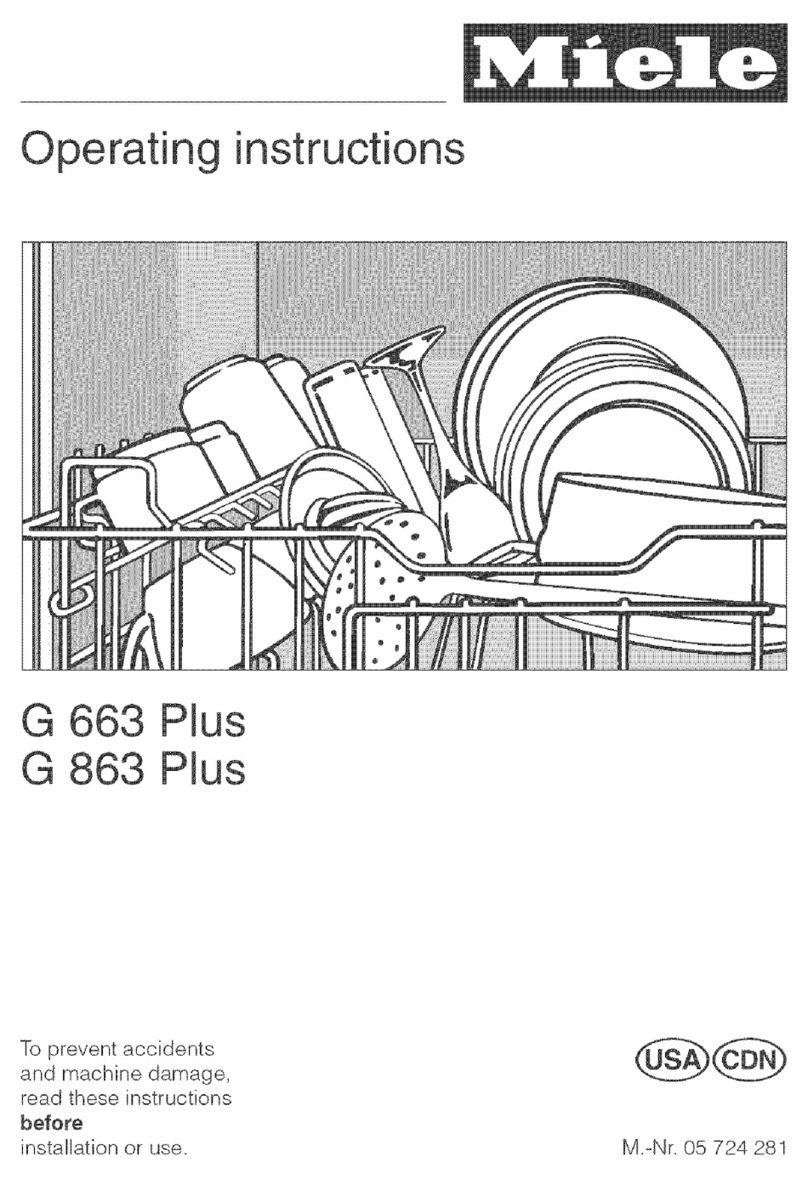 Miele G 863 Plus User manual