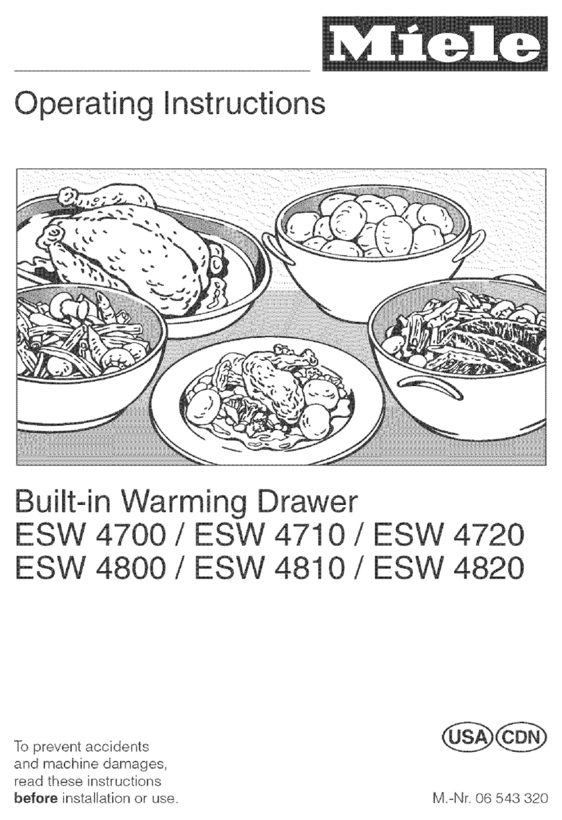 Miele ESW4720 User manual Miele ESW4720 User manual