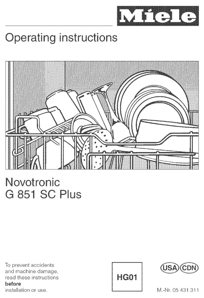 Miele G 851 SC Plus User manual
