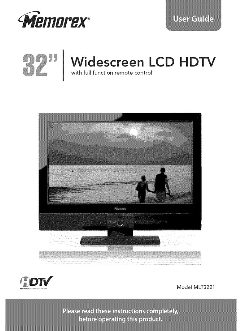 Memorex MLT3221 - 32" LCD TV User manual Memorex MLT3221 - 32" LCD TV User manual