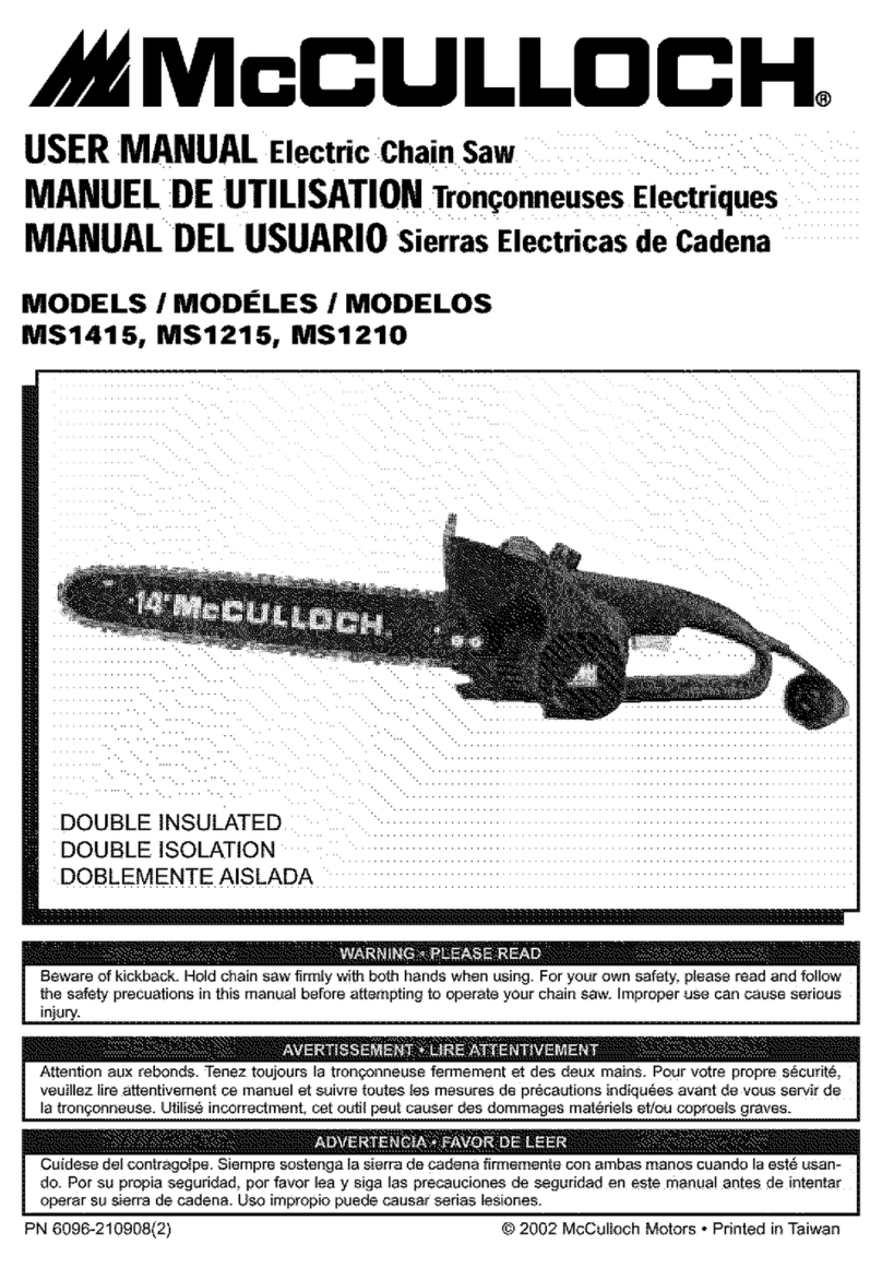 McCulloch MS1210 User manual