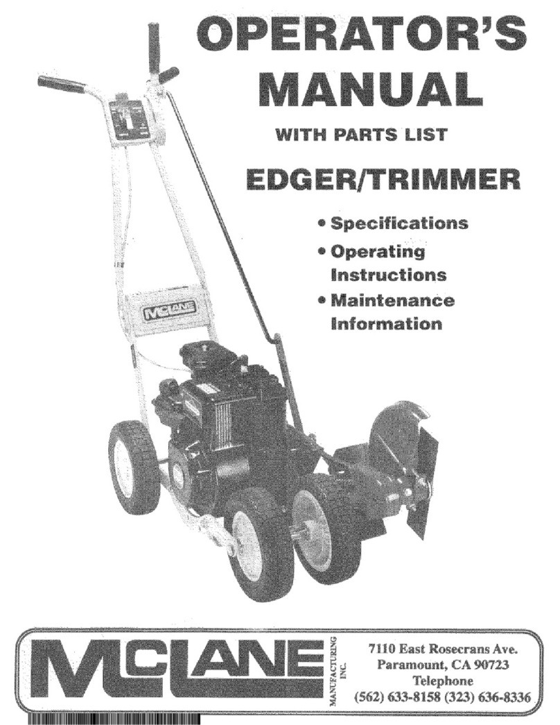 Mclane 101-3.5RP-7 Operator's manual and parts list