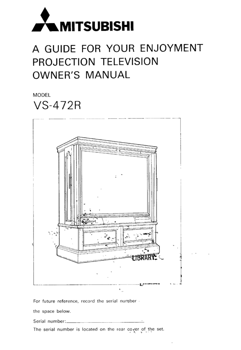 Mitsubishi VS-472R User manual Mitsubishi VS-472R User manual