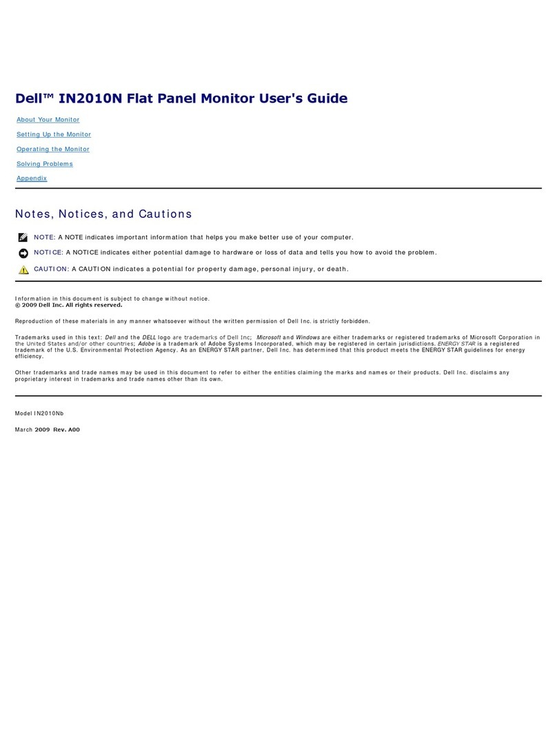 Dell IN2010NWFP User manual