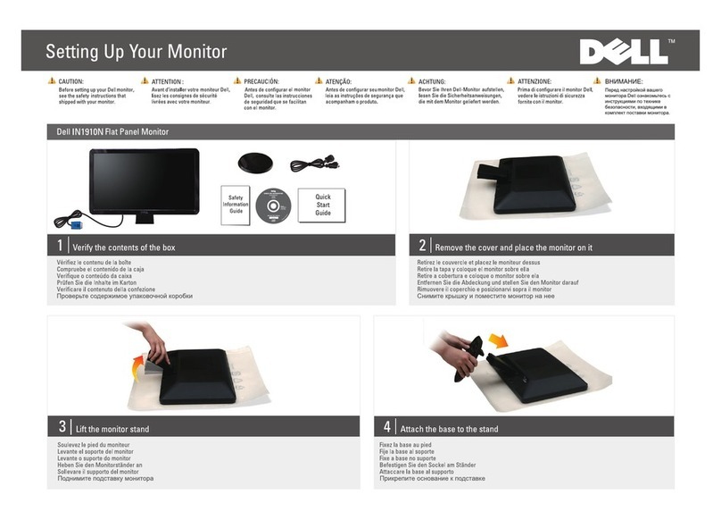Dell IN1910N - 18.5" LCD Monitor User manual
