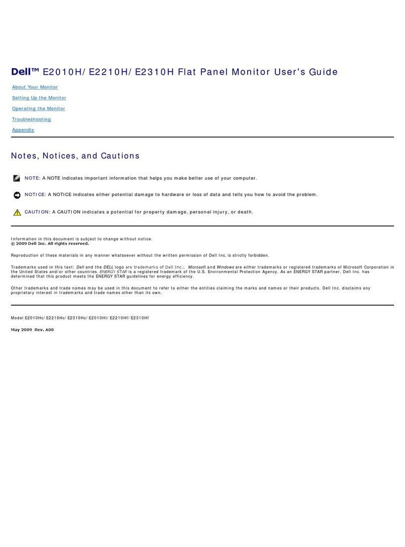 Dell E2310HWFP User manual