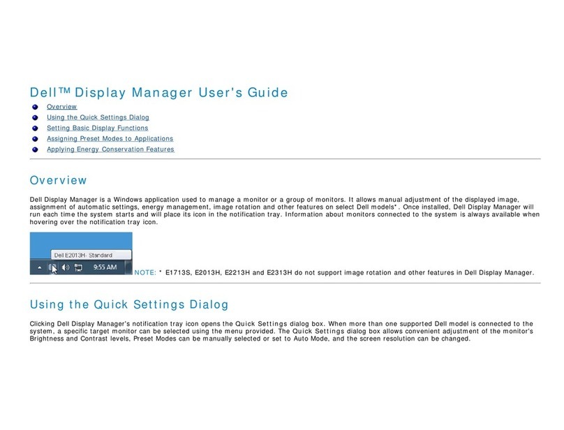 Dell E2313H User manual Dell E2313H User manual