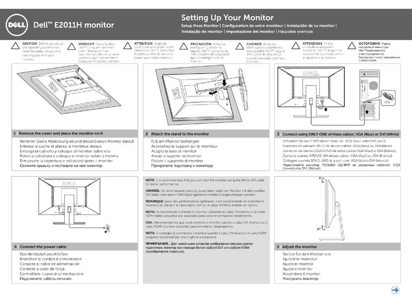 Dell E2011H User manual