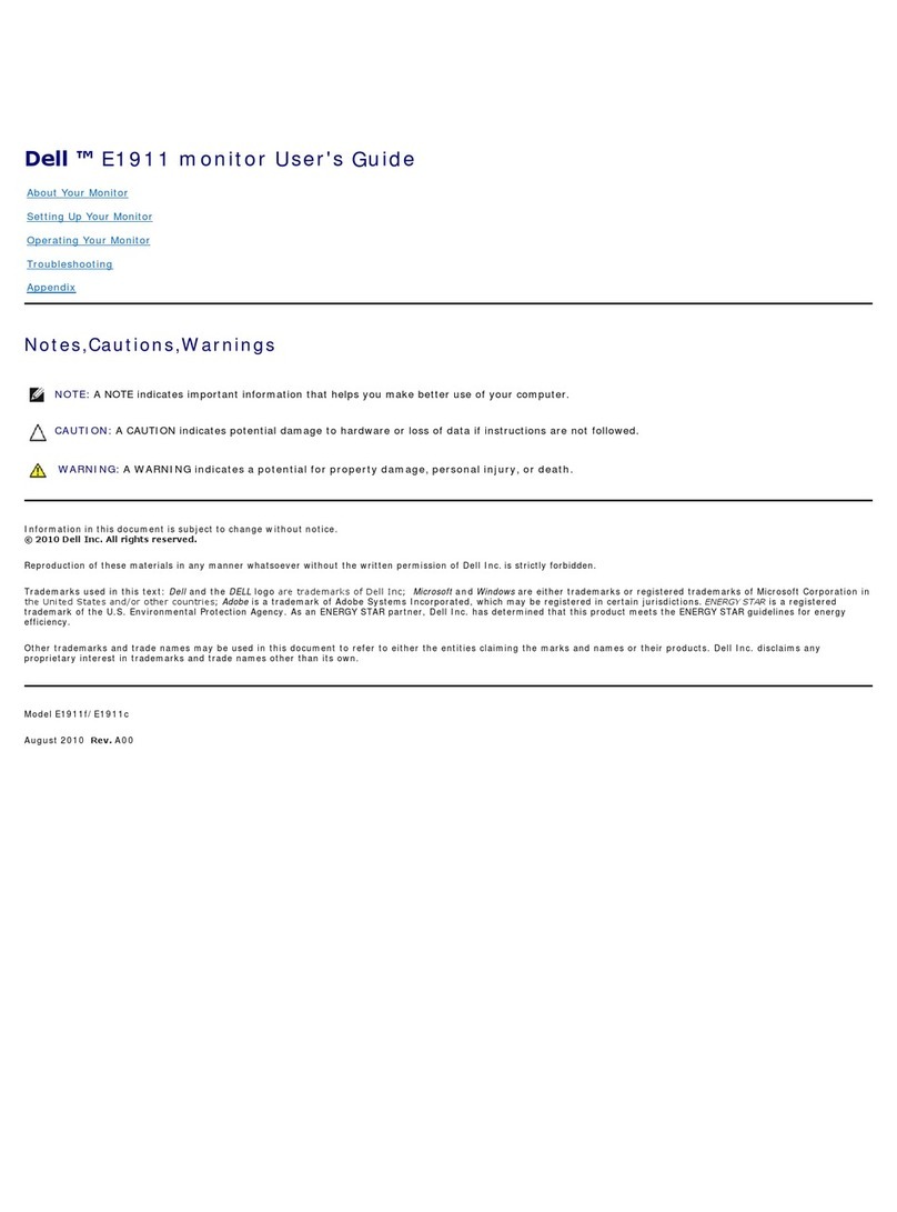 Dell E1911 user guide