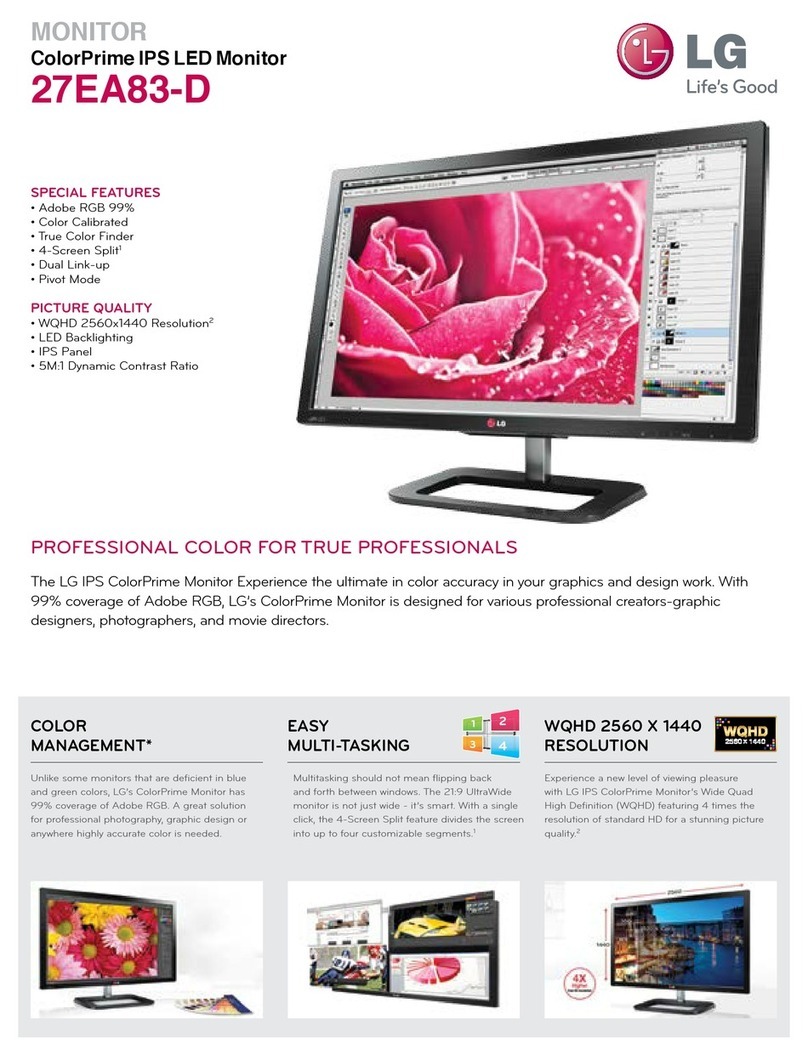 LG ColorPrime 27EA83-D User manual