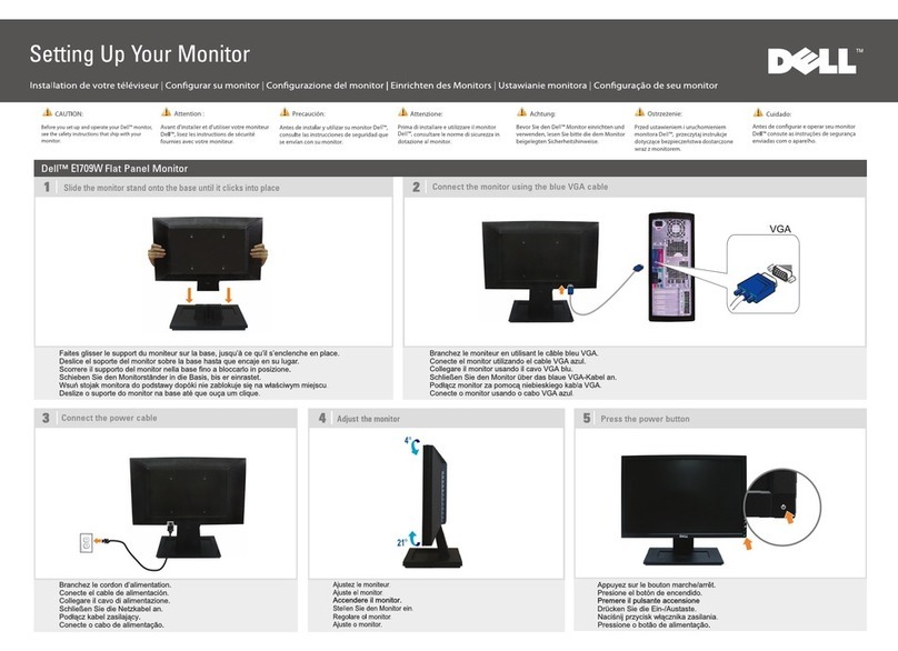 Dell E1709W User manual