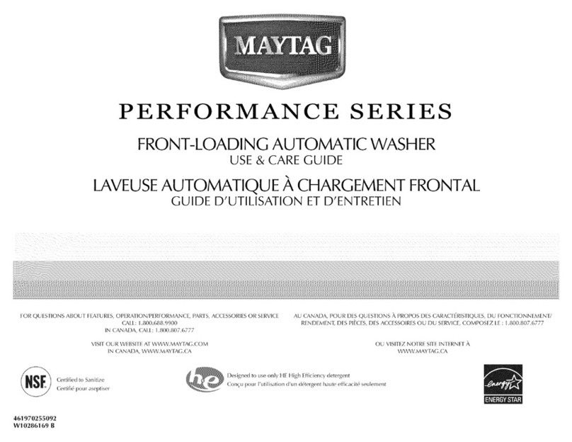 Maytag MHWE550WR01 User manual Maytag MHWE550WR01 User manual