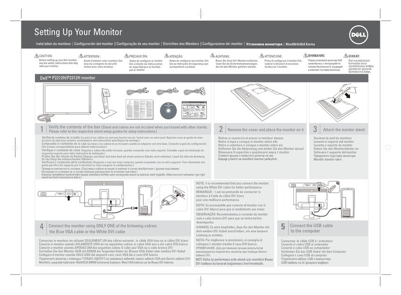 Dell P2212H User manual Dell P2212H User manual