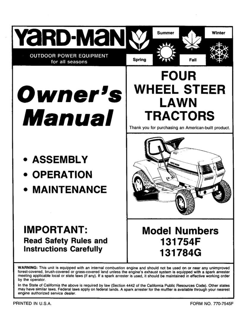 Yard-Man 131784G User manual Yard-Man 131784G User manual