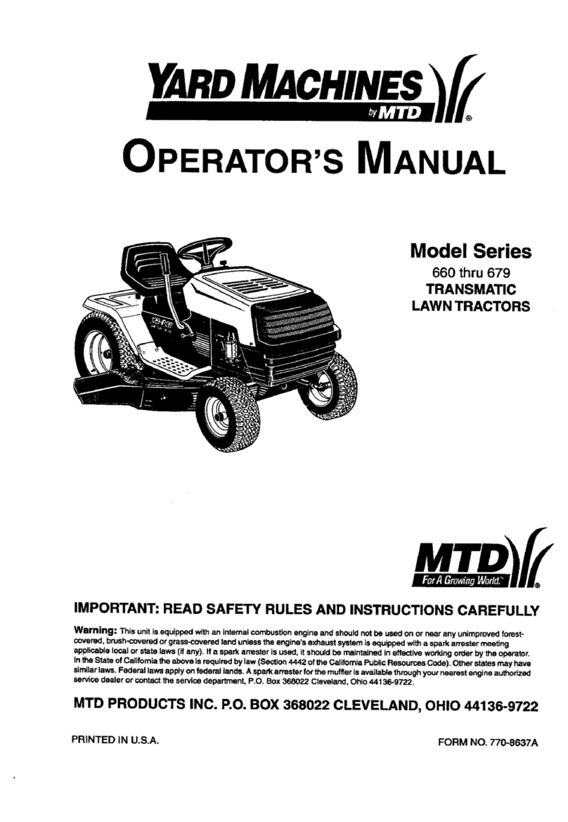 Yard Machines 668 Operator's manual