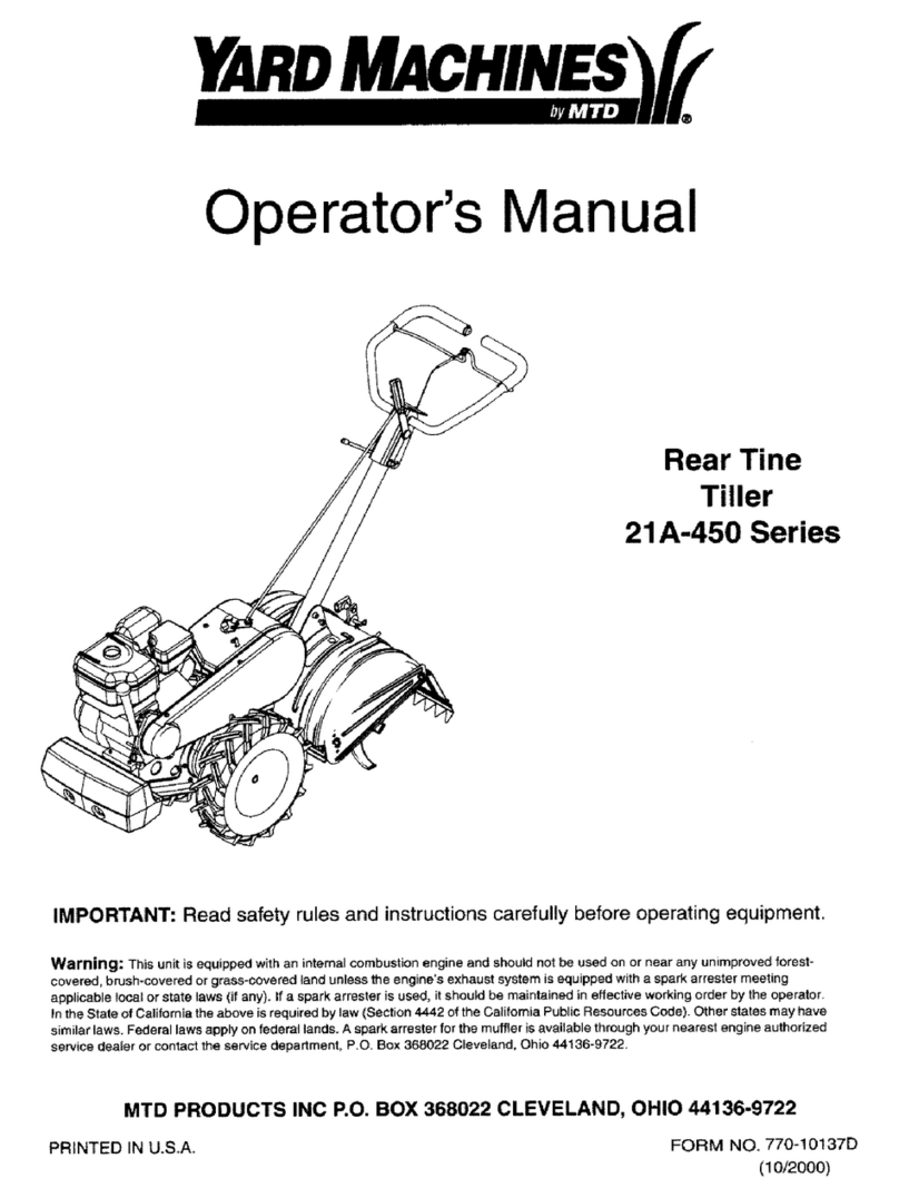 Yard Machines 21A-450 Series Operator's manual