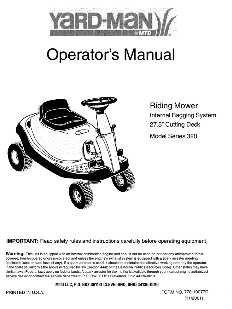 Yard-Man 320 Series User manual