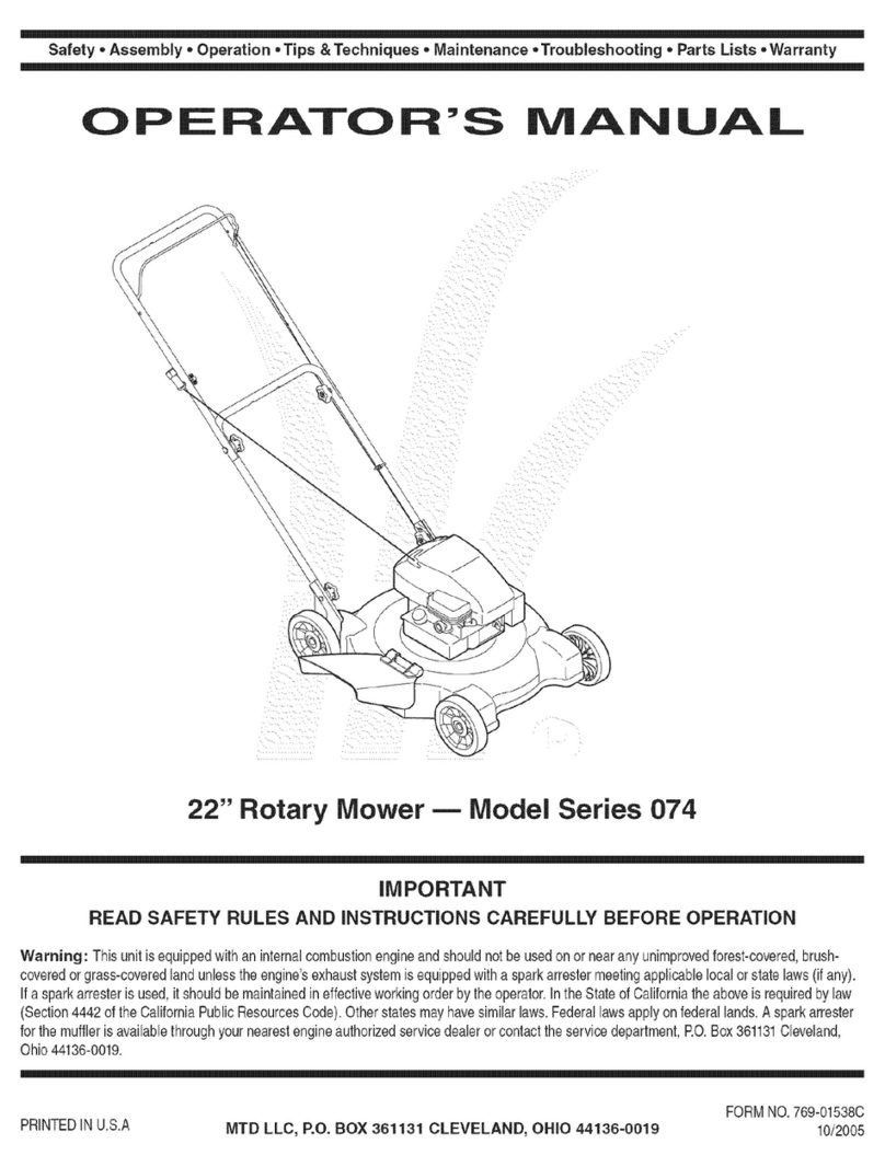 MTD 11A-074D765 User manual