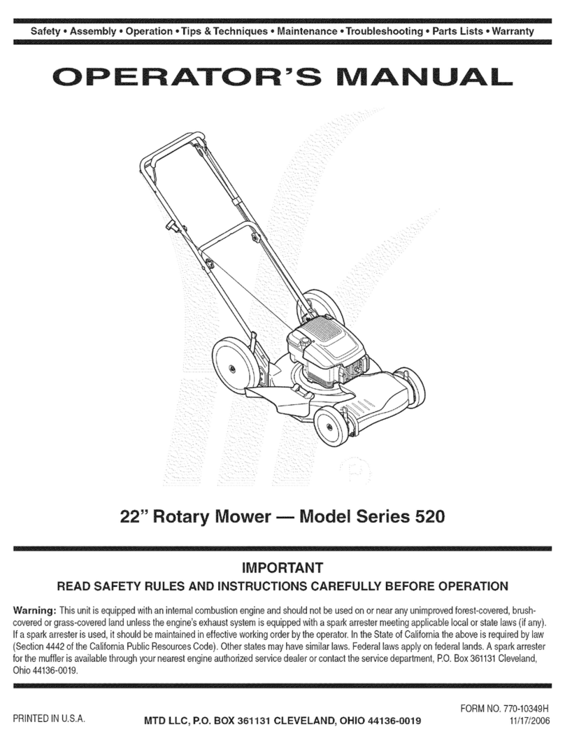 MTD 12A-527G030 User manual