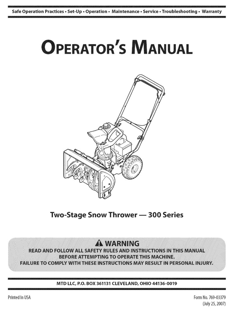 MTD 300 Series User manual