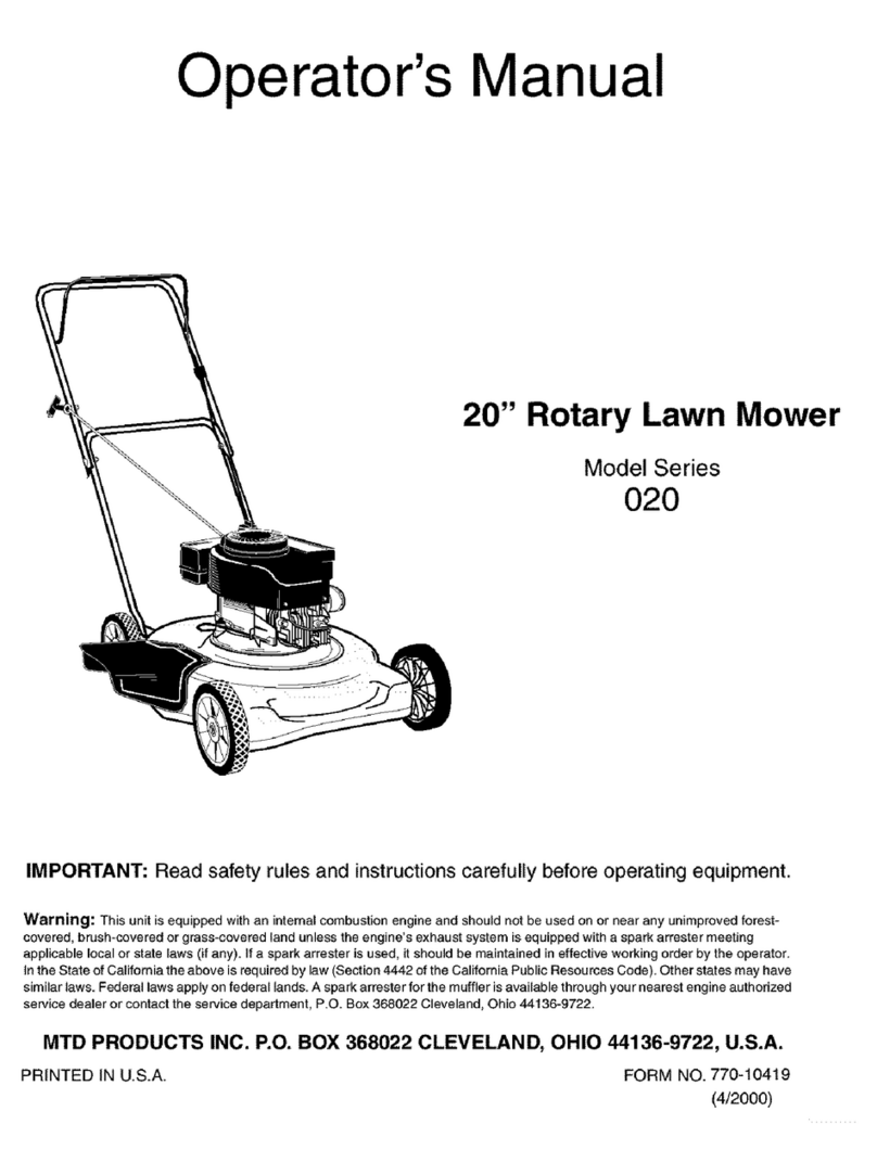 MTD 11B-022B062 Operator's manual