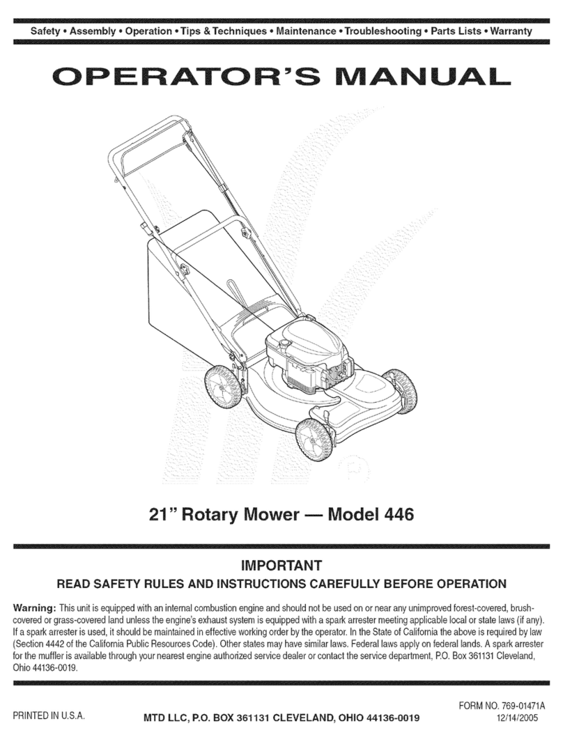 MTD 446 User manual
