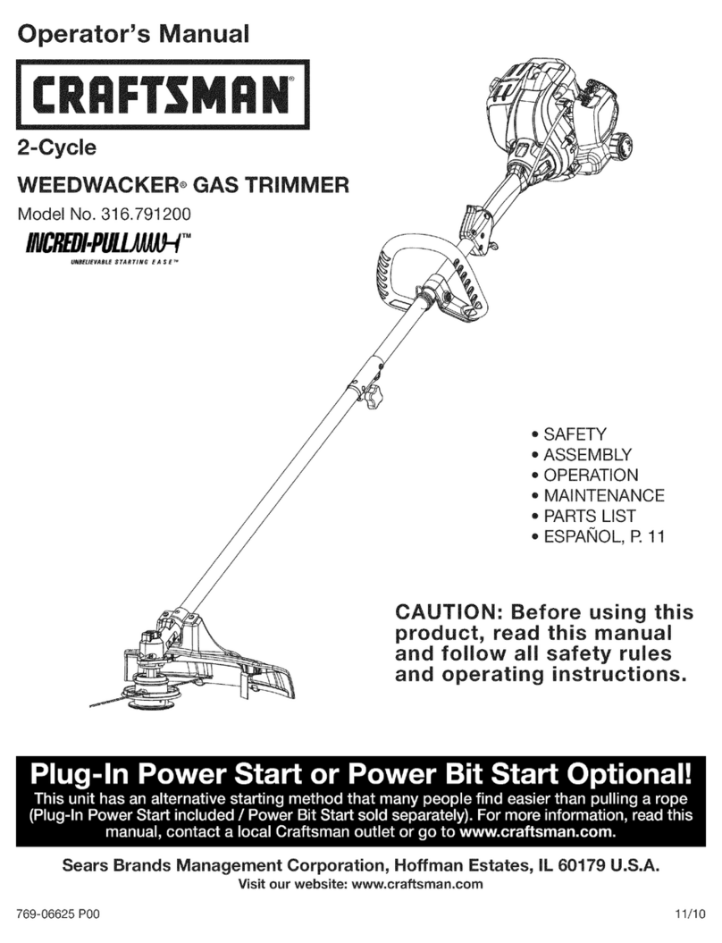 Craftsman WEEDWACKER 316.791200 User manual