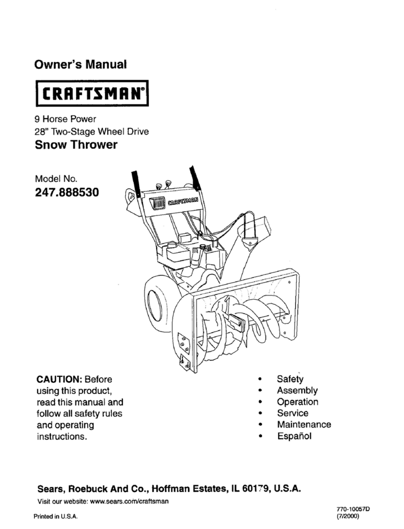 Craftsman 247.888530 Owner's  g User manual